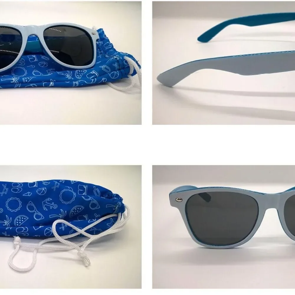 Unbranded Men's Blue and White Sunglasses